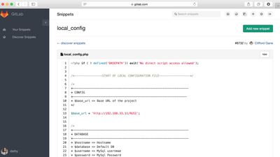 Code snippets