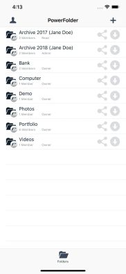 PowerFolder screenshot 1