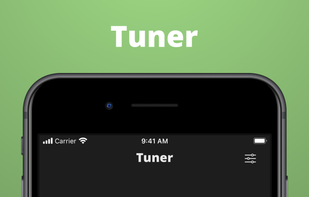 A smooth and precise tuner for guitar, bass and ukulele.