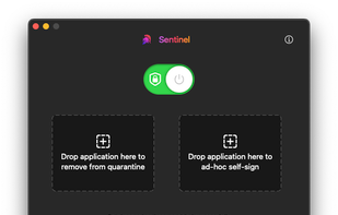 Sentinel GUI screenshot 1