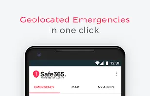 Safe365 includes a red button for the proteges to press in case of emergency. This action will:
- Call the emergency services (112) notifying them of the protegee exact GPS location (only available for Spain and Andorra)
- Notify the protectors immediately (rest of the countries)