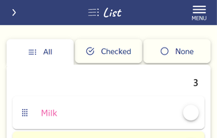 Shopping list "Lisble" 
list page