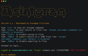 Osintgram screenshot 1