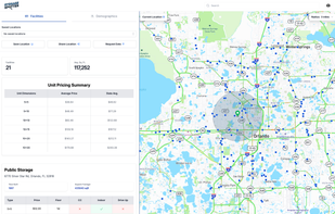 Selecting a Location on dashboard