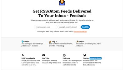 Feedsub.com screenshot 1