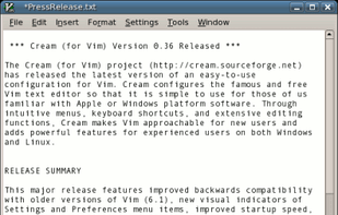 Cream (for Vim) screenshot 2