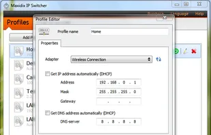 Maxidix IP Switcher screenshot 1