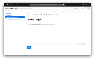 Reboot CMS screenshot 2
