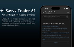 Savvy Trader AI - ChatGPT for Investors: Your AI-powered finance and investing assistant for personalized insights and answers to all your investment questions.