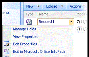 InfoPath screenshot 1