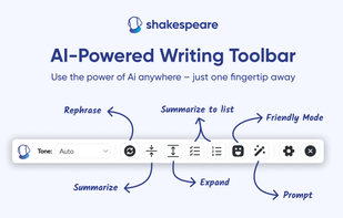 Shakespeare AI Toolbar screenshot 1