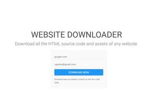 Website Downloader screenshot 1