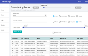 SenseLogs screenshot 1