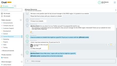 Send files in any channel