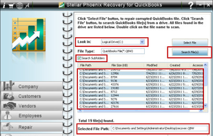 Stellar Repair for QuickBooks Software screenshot 2