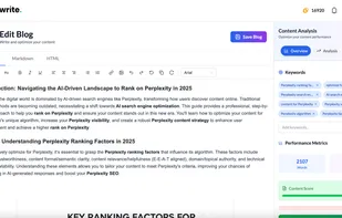 Powerful AI SEO Blog Editor
