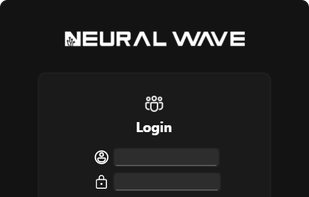 Neural Flow Log In screen