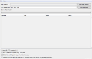 iTunes Duplicate Song Manager screenshot 1
