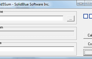 WinMD5Sum screenshot 1