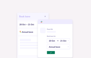 Applying for a leave is simple as messaging with our powerful web app and slack integrations