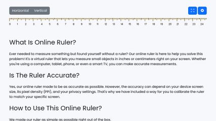 Online Ruler screenshot 1