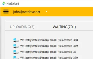 Background uploading.

With background uploading, NetDrive 3 uploads your files to remote storage without overheads and you will not want to live without this feature.
