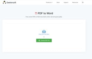 Geekersoft PDF to Word screenshot 1