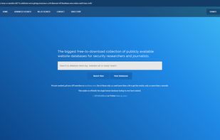 The frontpage provides a brief explanation fo what the site is about, while also allowing the user to search for specific content