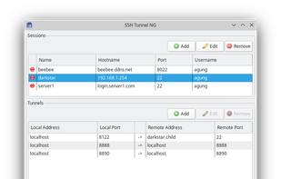 SSH Tunnel NG screenshot 1