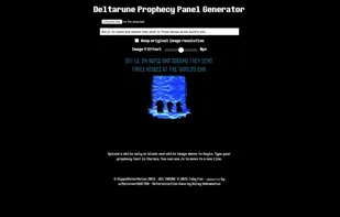 Deltarune Prophecy Panel Generator screenshot 2