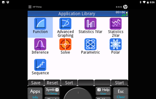 HP Prime Graphing Calculator screenshot 2