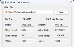 Free Video Compressor screenshot 1
