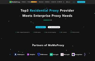 homepage of momoproxy