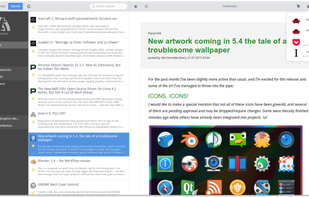 Tiny Tiny RSS with share-menu