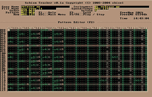 Schism Tracker screenshot 1