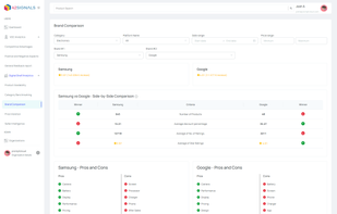 DSA - Brand comparison