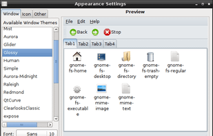 lxappearance screenshot 1