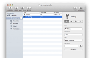 MacPass screenshot 1