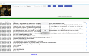 TranscriptCut screenshot 2