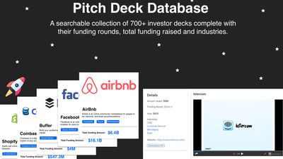 Pitch Deck Database screenshot 1