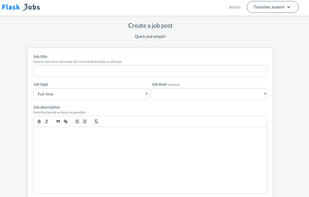 FlaskJobs screenshot 1