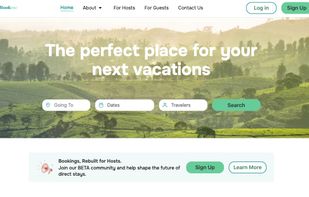 Direct BookMe’s homepage 