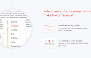 A unique Vote slider
