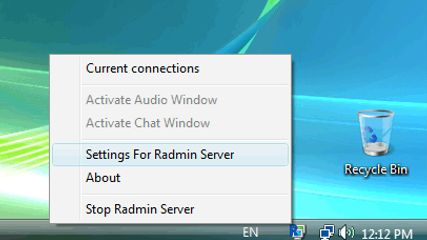 Radmin Server Tray Icon