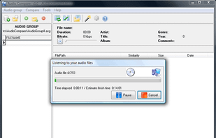 The listening process.