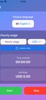 Real Time Earnings Calculator screenshot 2