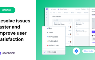 Collaborate with users, track progress in customizable workflows, and send automated replies to improve customer satisfaction.