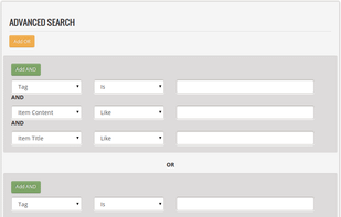 SQL-like advanced searching.