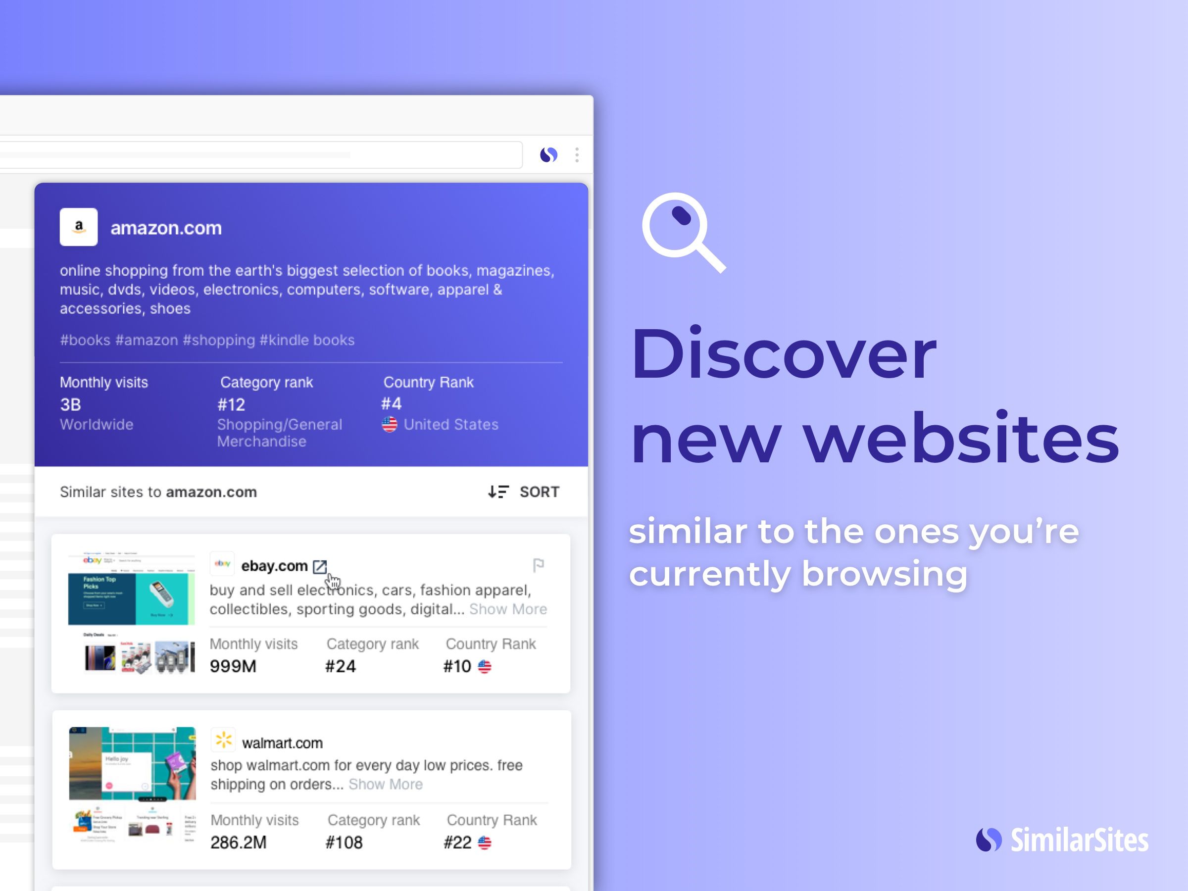 SimilarSites: Easily find more sites like those you like | AlternativeTo