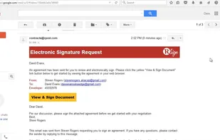 RSign eSignatures request